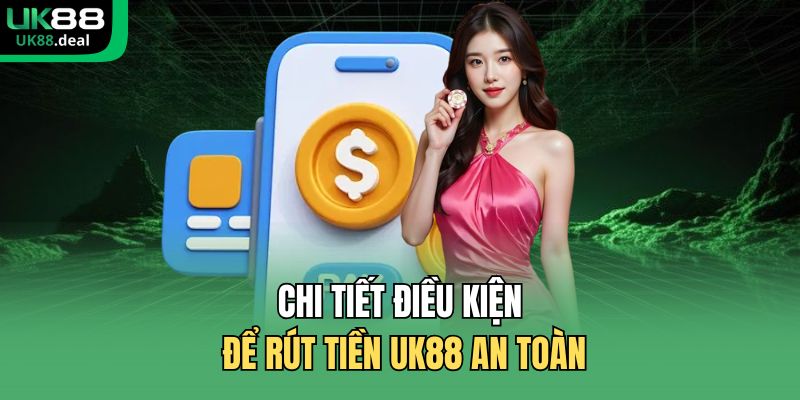 Chi tiết điều kiện để rút tiền UK88 an toàn